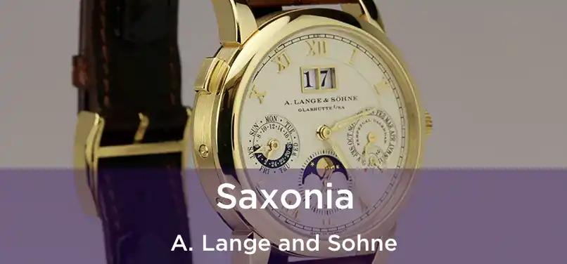  Saxonia A. Lange and Sohne